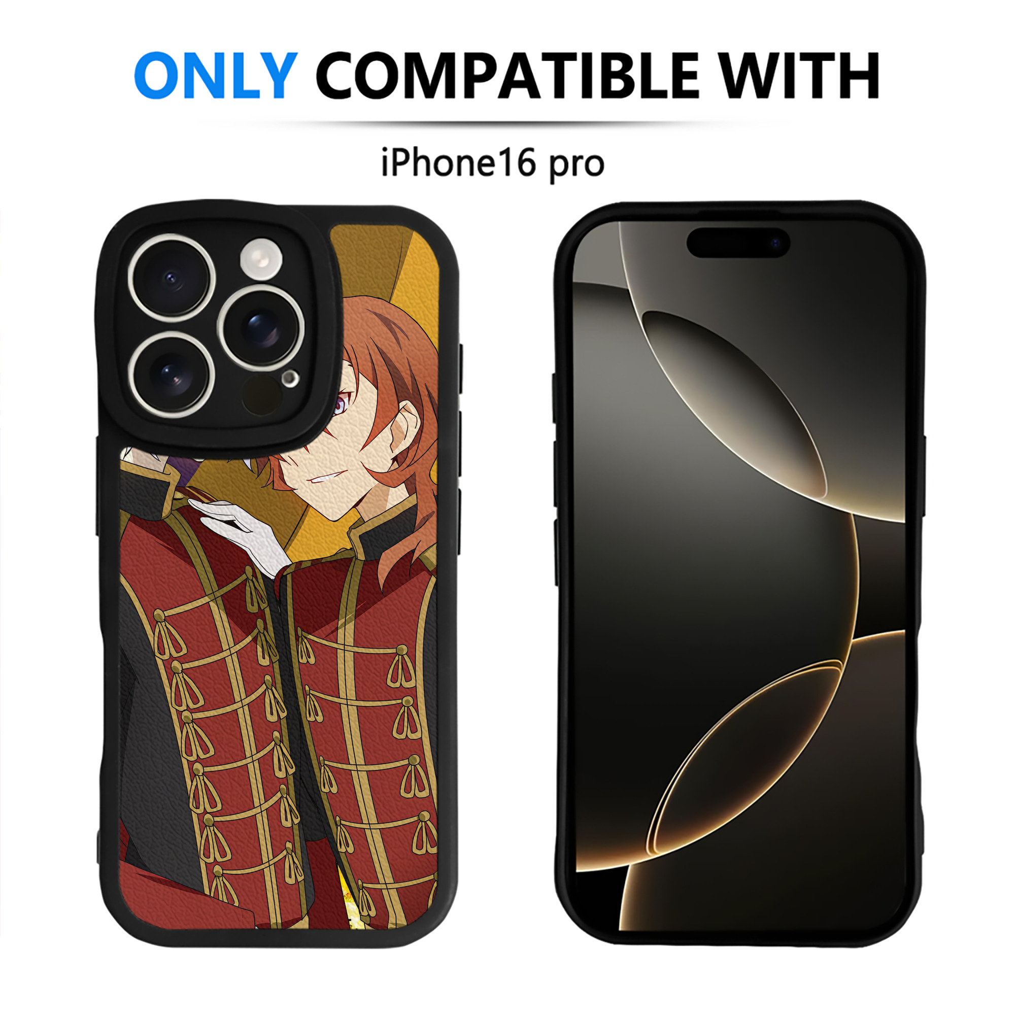 （画像用） 文豪ストレイドッグス Bungo Stray Dogs 【iPhone 16シリーズ対応】シリコンスマホケース（レザー調） 材質：シリコン